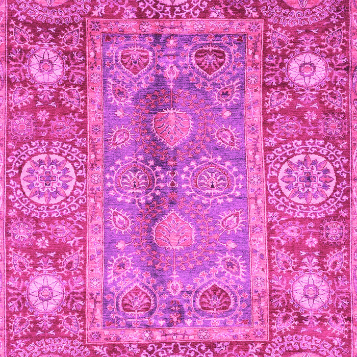 Machine Washable Oriental Pink Traditional Rug, wshabs3761pnk