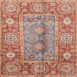 Square Machine Washable Abstract Brown Sugar Brown Rug, wshabs3761