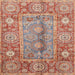 Square Machine Washable Abstract Brown Sugar Brown Rug, wshabs3761