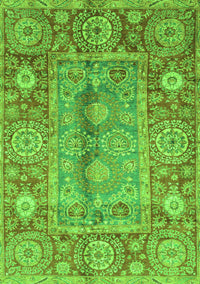 Oriental Green Traditional Rug, abs3761grn