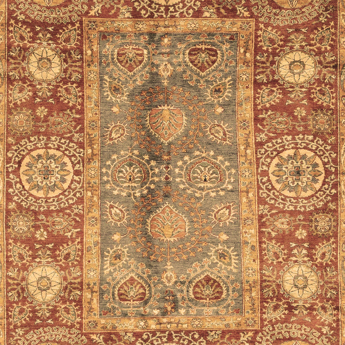 Machine Washable Oriental Brown Traditional Rug, wshabs3761brn