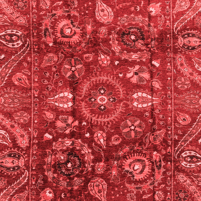 Machine Washable Oriental Red Traditional Rug, wshabs3762red