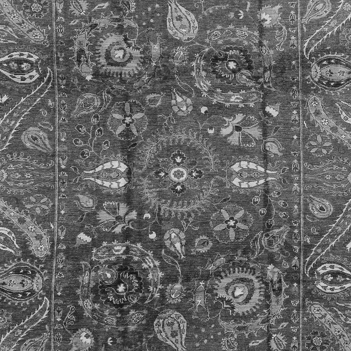 Machine Washable Oriental Gray Traditional Rug, wshabs3762gry