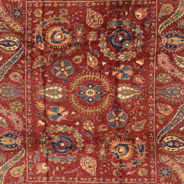 Abstract Chocolate Brown Oriental Rug, abs3762