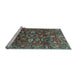 Sideview of Machine Washable Oriental Light Blue Traditional Rug, wshabs3762lblu