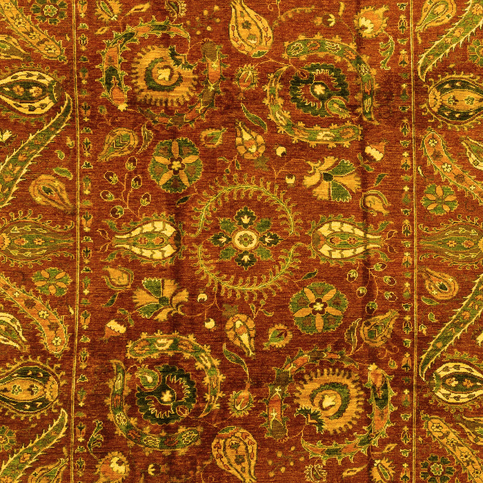 Oriental Yellow Traditional Rug, abs3762yw
