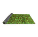 Sideview of Oriental Green Traditional Rug, abs3762grn