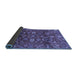 Sideview of Oriental Blue Traditional Rug, abs3762blu