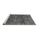 Sideview of Machine Washable Oriental Gray Traditional Rug, wshabs3762gry