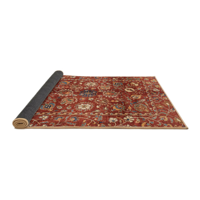 Sideview of Abstract Red Oriental Rug, abs3763