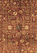 Machine Washable Oriental Brown Traditional Rug, wshabs3763brn