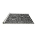 Sideview of Machine Washable Oriental Gray Traditional Rug, wshabs3763gry