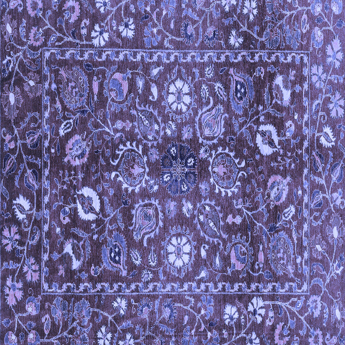 Square Oriental Blue Traditional Rug, abs3763blu