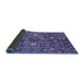 Sideview of Oriental Blue Traditional Rug, abs3763blu