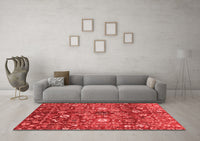 Machine Washable Oriental Red Traditional Rug, wshabs3763red