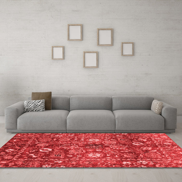 Traditional Red Washable Rugs