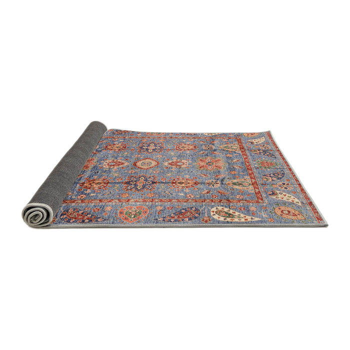 Sideview of Abstract Chestnut Brown Modern Rug, abs3764