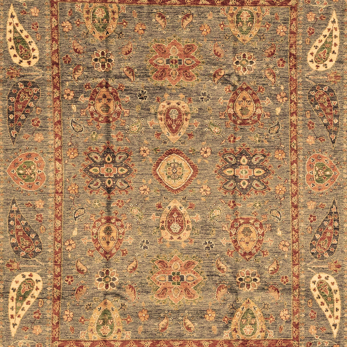 Machine Washable Abstract Brown Modern Rug, wshabs3764brn