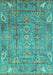 Abstract Turquoise Modern Rug, abs3764turq