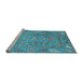 Sideview of Machine Washable Abstract Light Blue Modern Rug, wshabs3764lblu