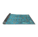 Sideview of Abstract Light Blue Modern Rug, abs3764lblu