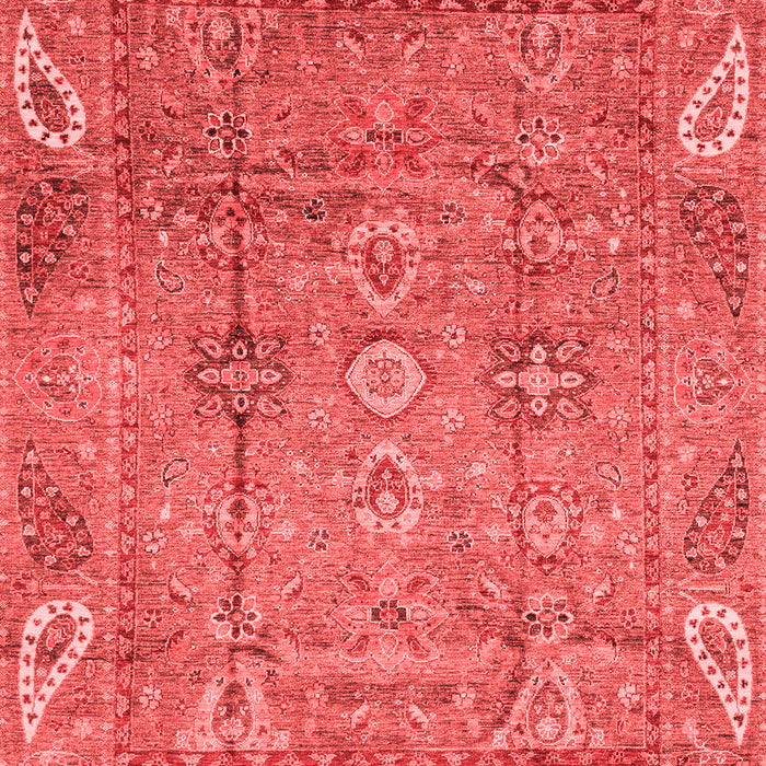Machine Washable Abstract Red Modern Rug, wshabs3764red