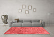 Modern Red Washable Rugs