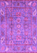 Machine Washable Abstract Purple Modern Area Rugs, wshabs3764pur