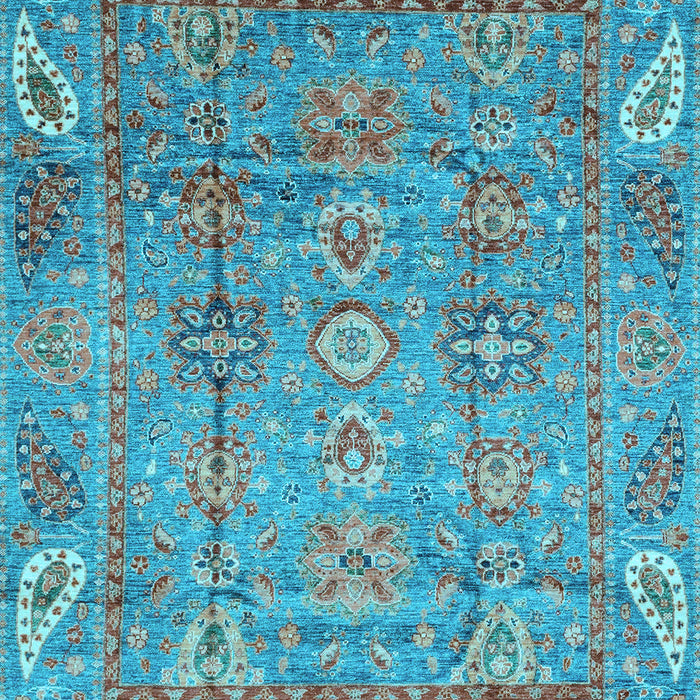 Machine Washable Abstract Light Blue Modern Rug, wshabs3764lblu