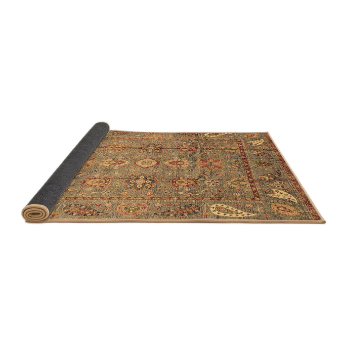 Sideview of Abstract Brown Modern Rug, abs3764brn