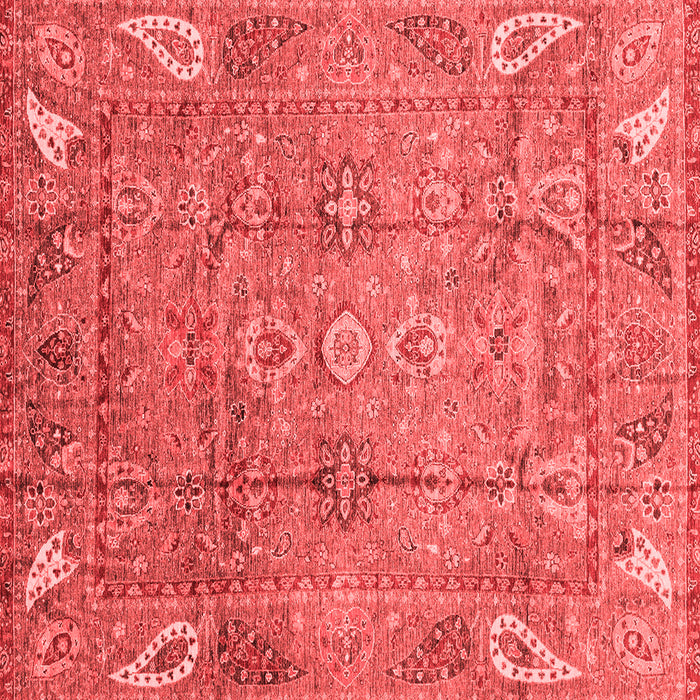 Machine Washable Abstract Red Modern Rug, wshabs3764red