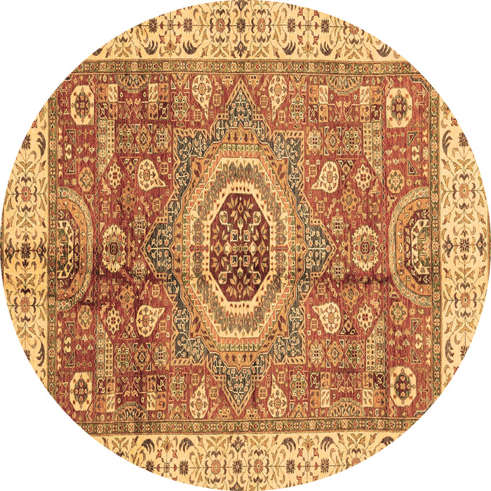 Round Machine Washable Abstract Brown Modern Rug, wshabs3765brn