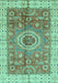 Machine Washable Abstract Turquoise Modern Area Rugs, wshabs3765turq