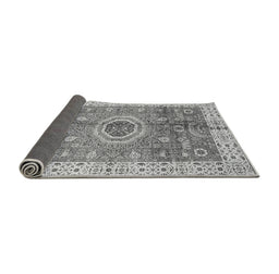 Sideview of Abstract Gray Modern Rug, abs3765gry