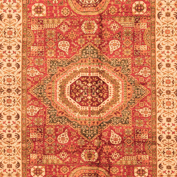 Machine Washable Abstract Orange Modern Area Rugs, wshabs3765org