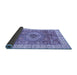 Sideview of Abstract Blue Modern Rug, abs3765blu