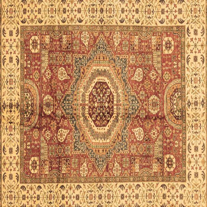 Square Abstract Brown Modern Rug, abs3765brn