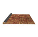 Sideview of Abstract Brown Modern Rug, abs3766brn