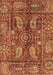 Machine Washable Abstract Brown Modern Rug, wshabs3766brn