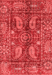 Abstract Red Modern Rug, abs3766red