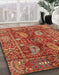 Machine Washable Abstract Bronze Brown Rug in a Family Room, wshabs3766