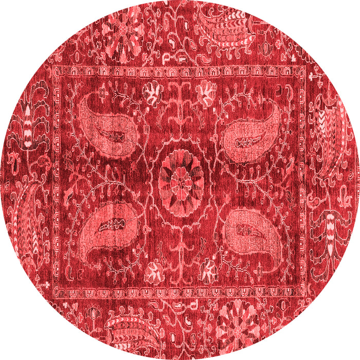 Machine Washable Abstract Red Modern Rug, wshabs3766red