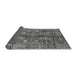 Sideview of Abstract Gray Modern Rug, abs3766gry