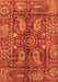 Machine Washable Abstract Orange Modern Area Rugs, wshabs3766org