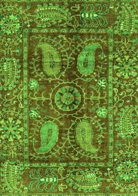 Abstract Green Modern Rug, abs3766grn