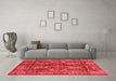 Modern Red Washable Rugs