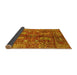 Sideview of Abstract Yellow Modern Rug, abs3766yw