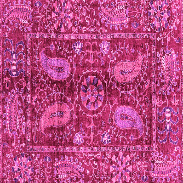 Square Machine Washable Abstract Pink Modern Rug, wshabs3766pnk