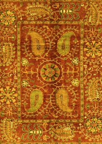 Abstract Yellow Modern Rug, abs3766yw