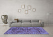 Machine Washable Abstract Blue Modern Rug in a Living Room, wshabs3766blu